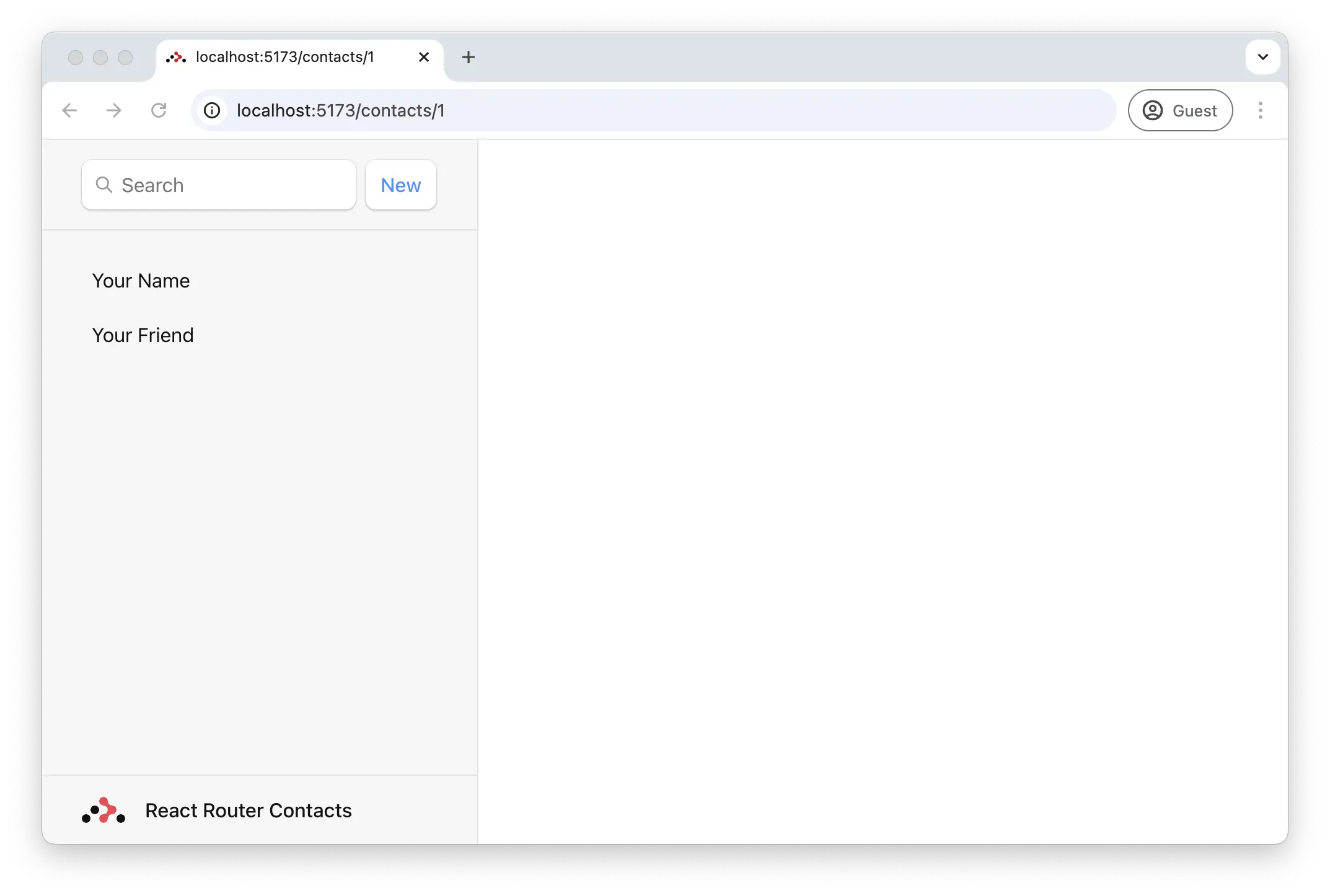 Address Book React Router