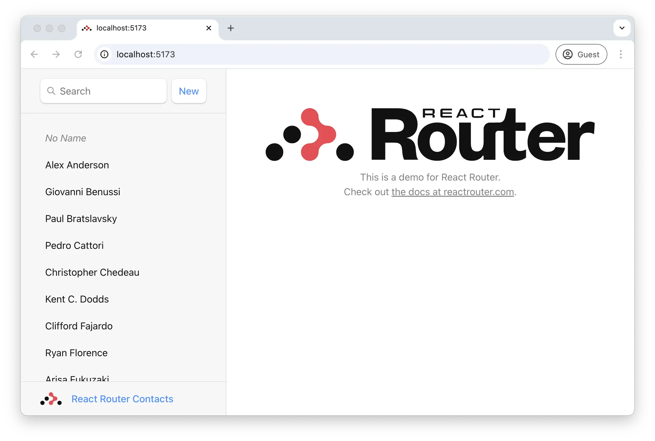 Address Book React Router